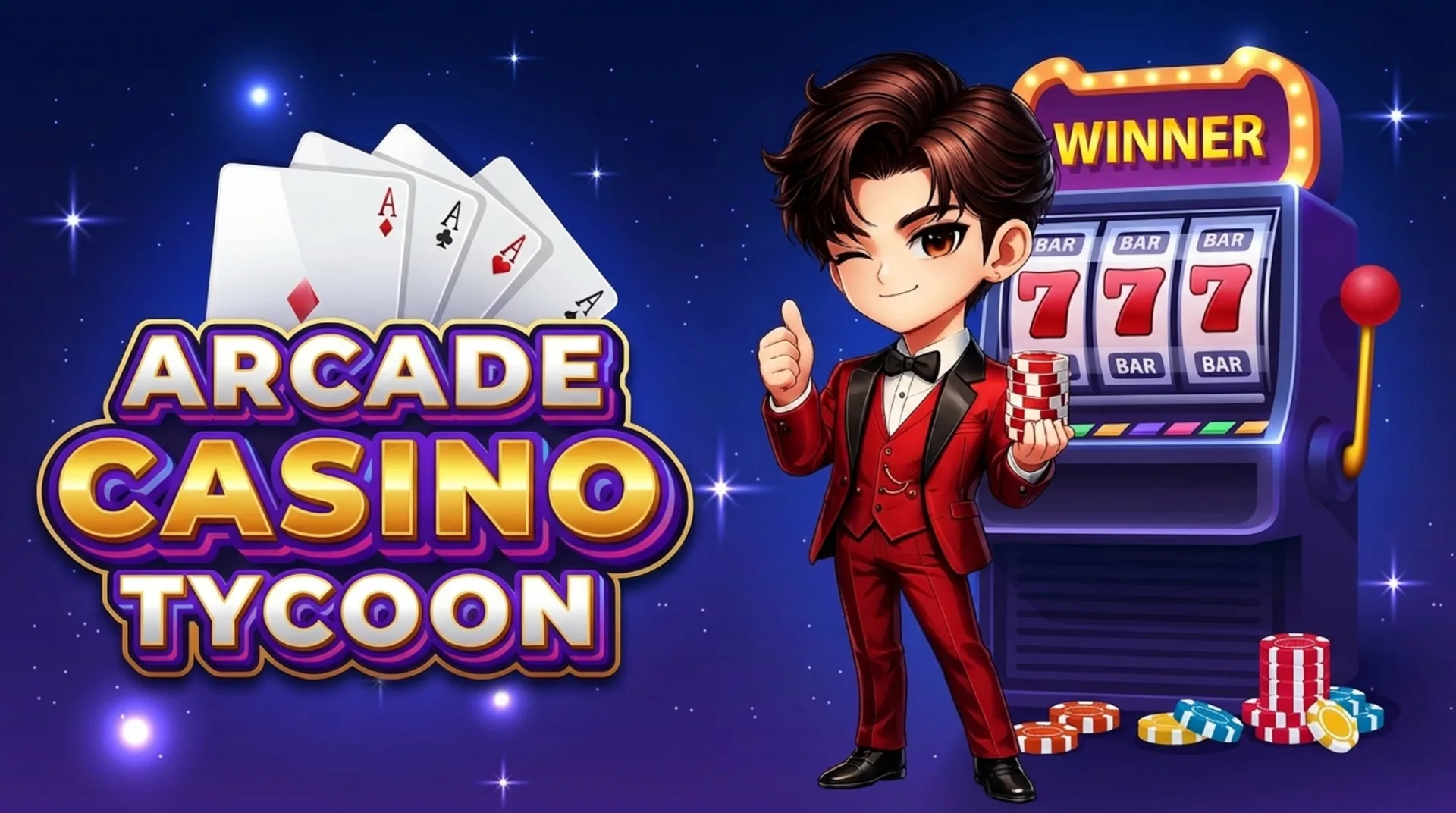 Play Arcade Casino Tycoon online free, a casual tycoon browser game where you build and manage your casino empire.