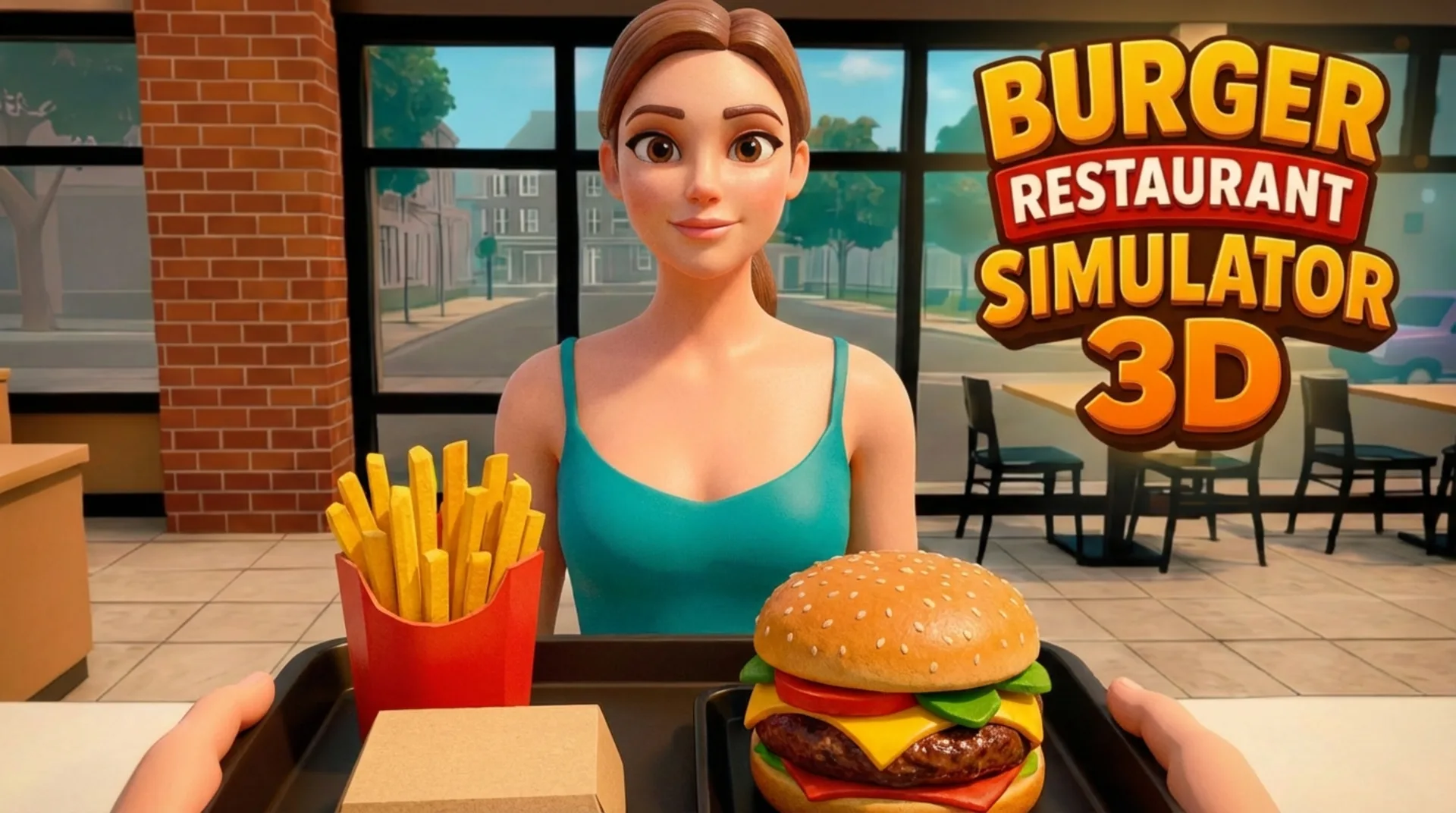 Play Burger Restaurant Simulator 3D online free, a fast-paced casual cooking game. Manage your own 3D restaurant in-browser.