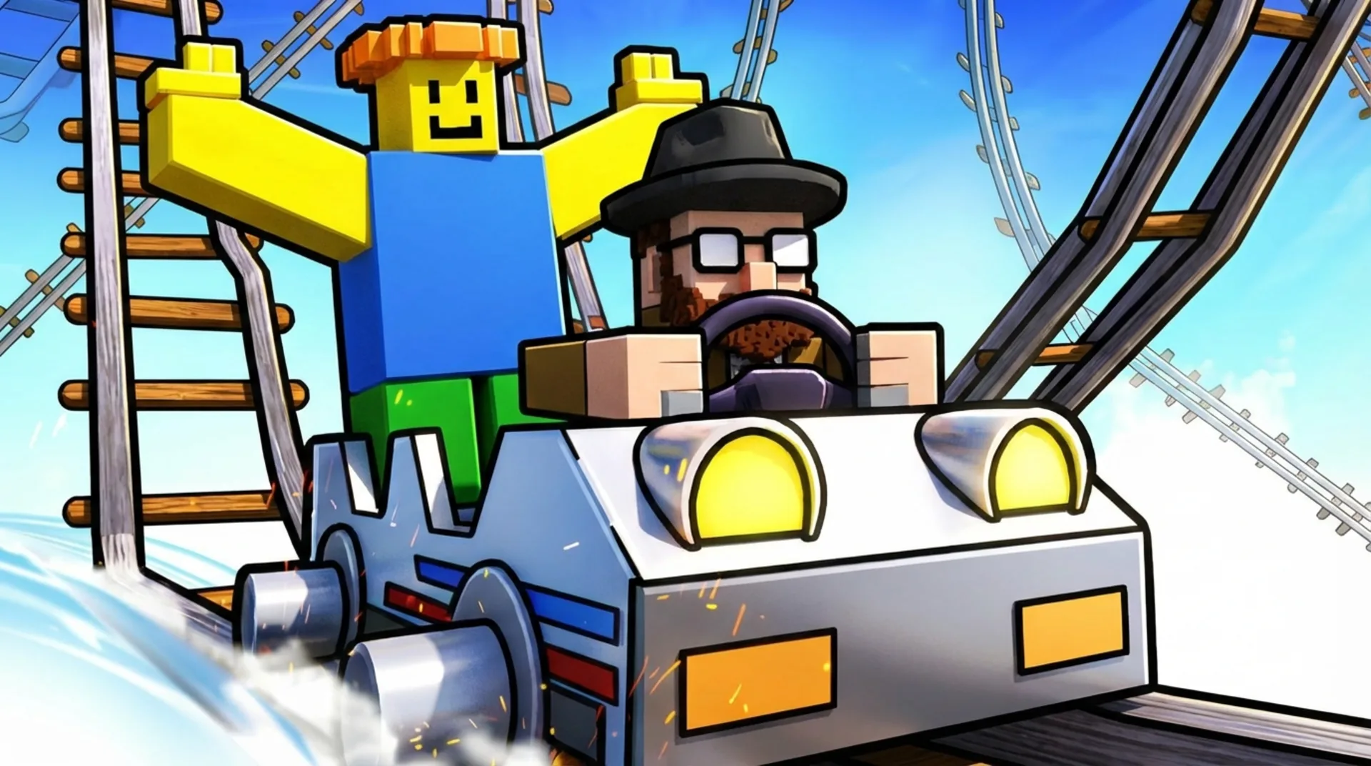 Play Obby: Ride Carts online free - a casual physics-based builder and driving browser game.