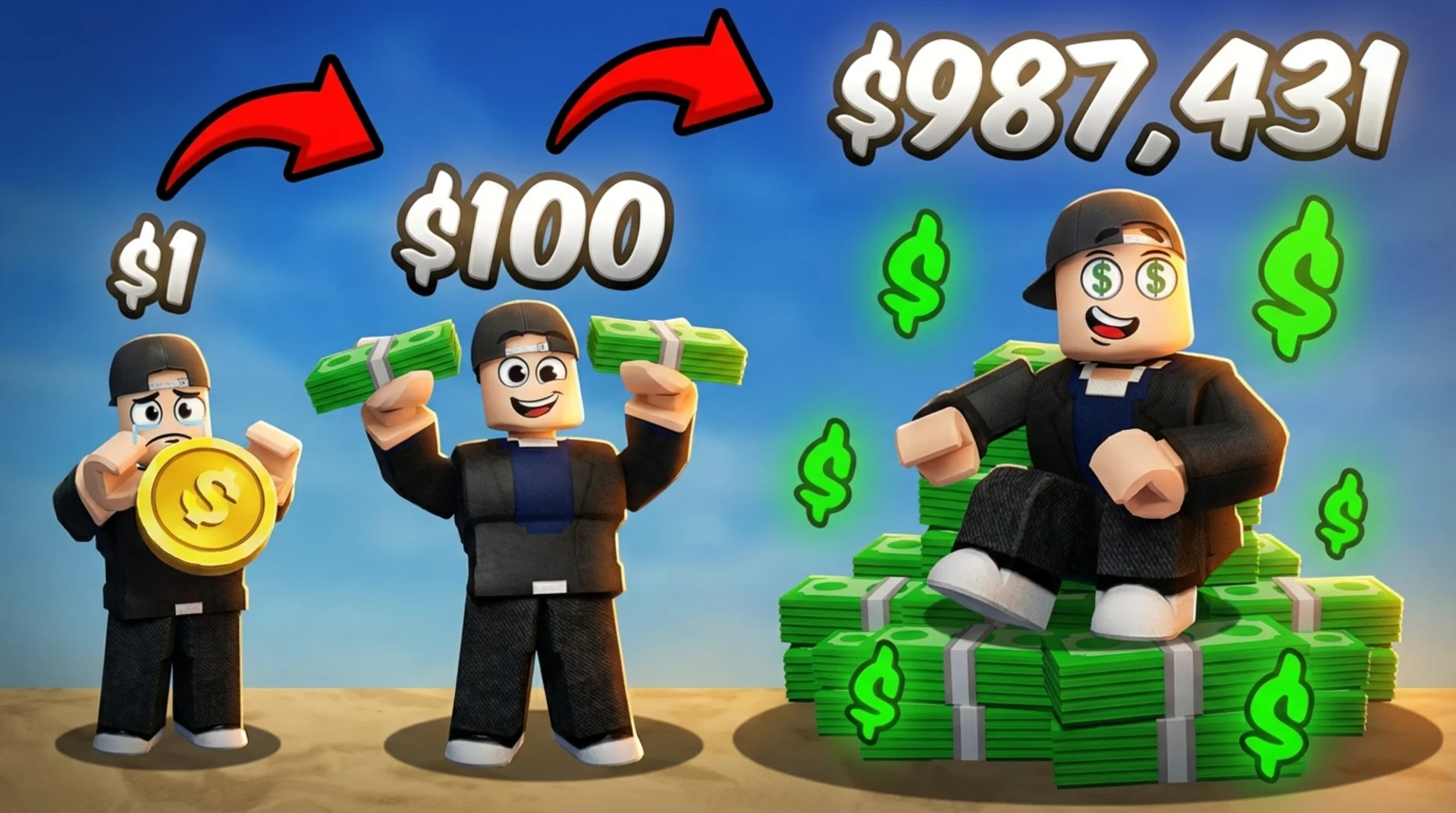 Play Obby Tycoon Build the City online free, a casual idle tycoon browser game about building a financial empire from scratch.