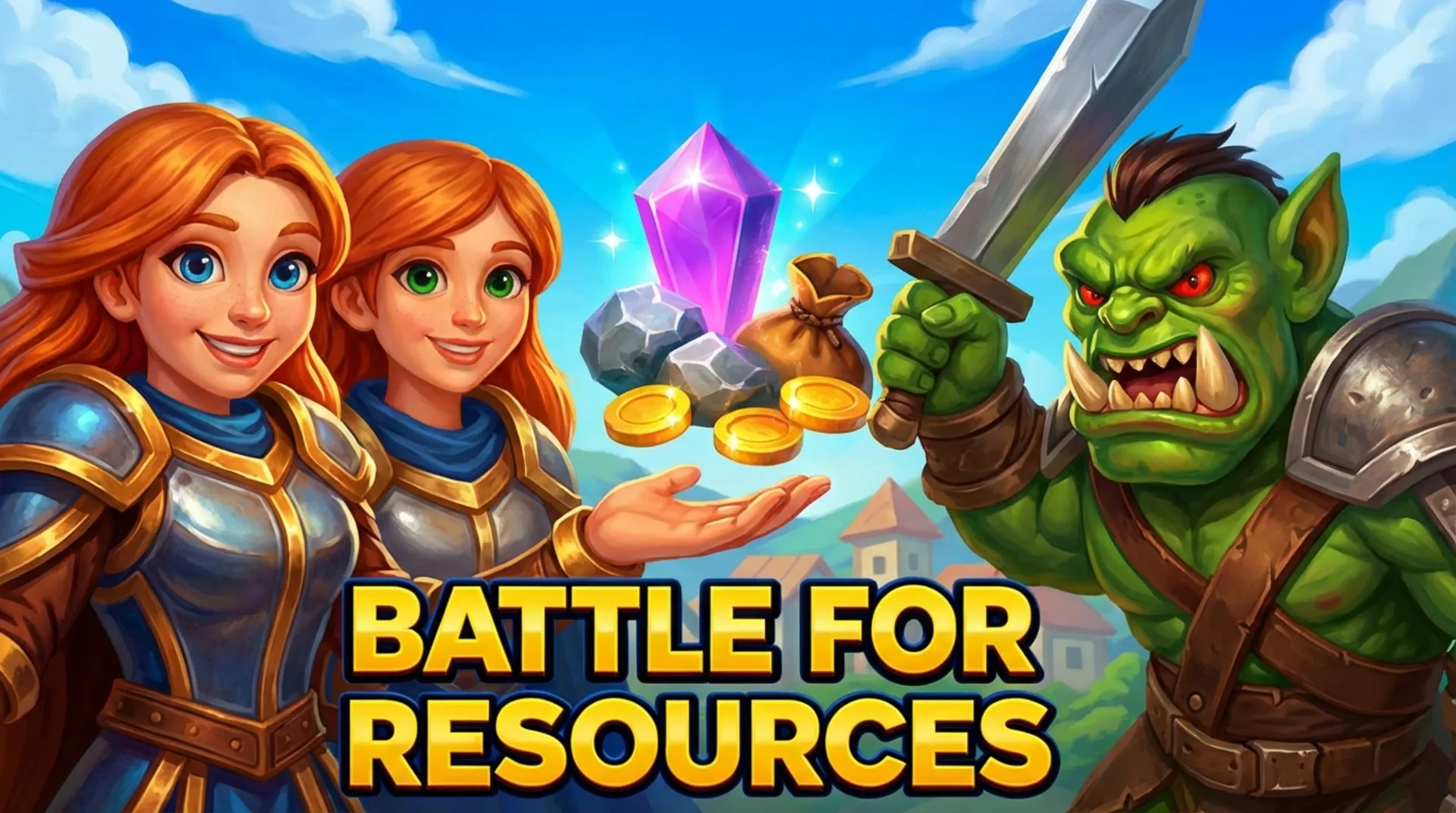 Play Battle for Resources online free, a fast-paced Action RTS browser game with strategic combat and resource management.