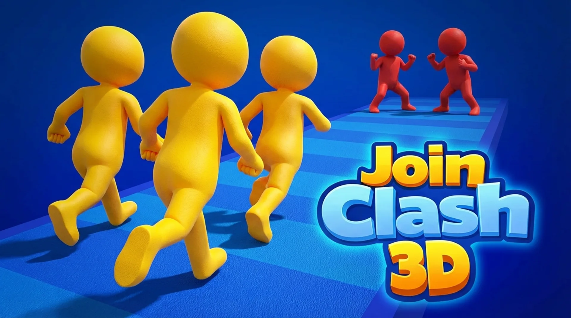 Play Join Clash 3D online free, a casual 3D runner game where you build a massive crowd to clear obstacle courses and win.