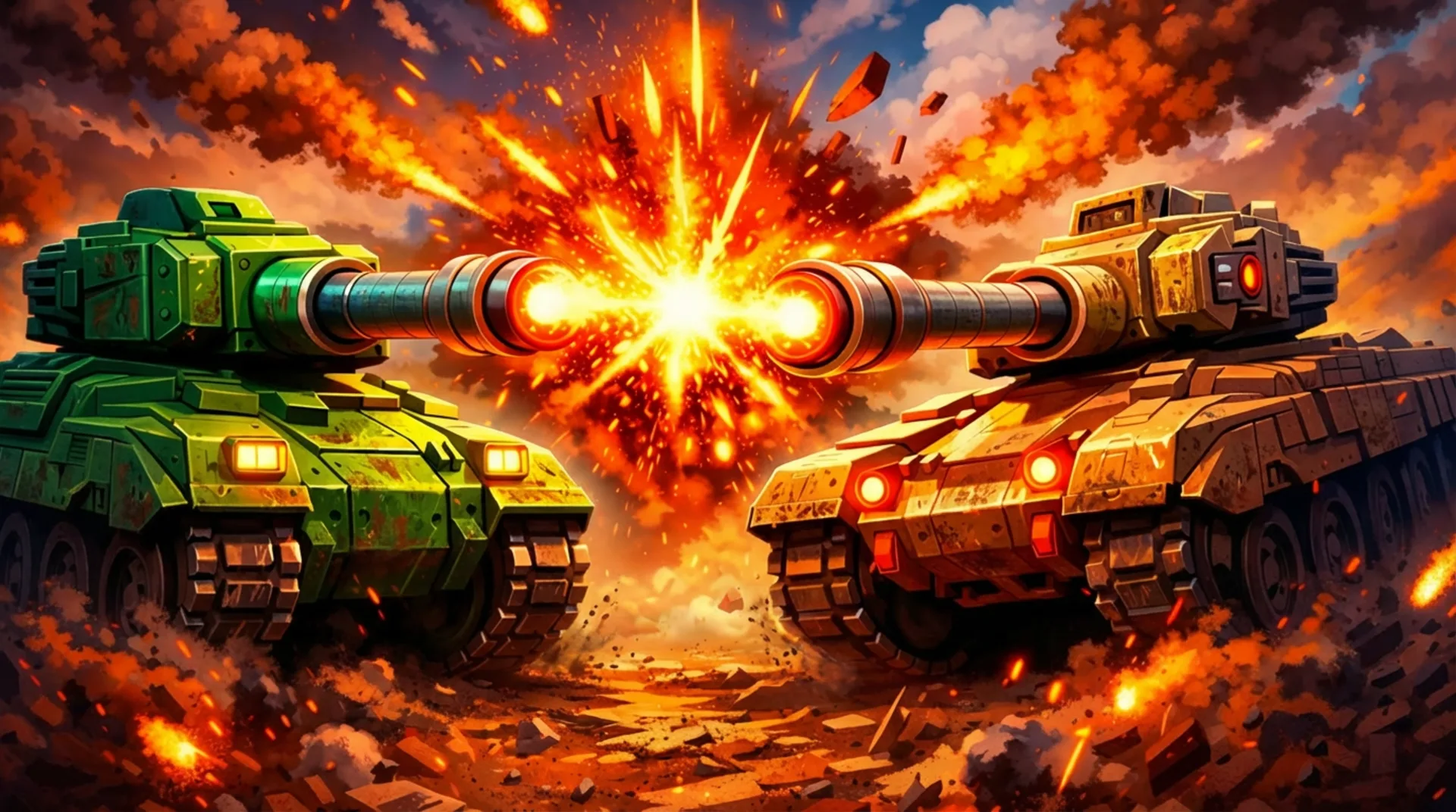Play War Machine Clash online free - an action-packed tank combat browser game with tactical gameplay.