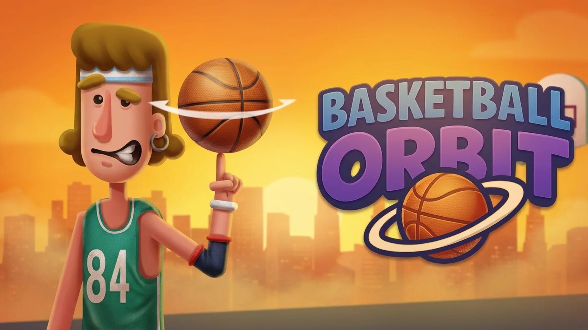 Play Basketball Orbit, a free online sports game, launching a basketball from Earth into space. A unique physics browser game.