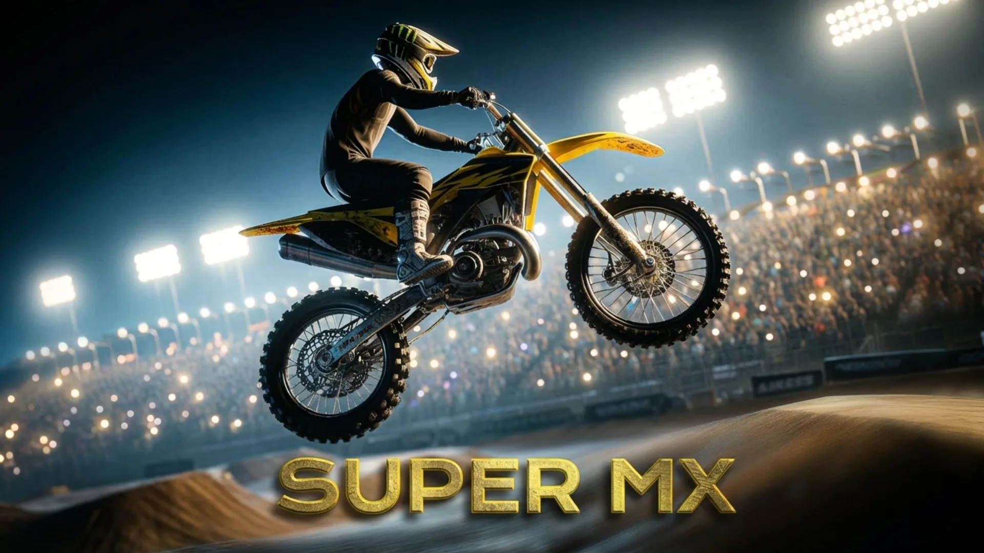 Play Super MX - Last Season online free, a realistic physics-based driving game with intense motocross racing action.