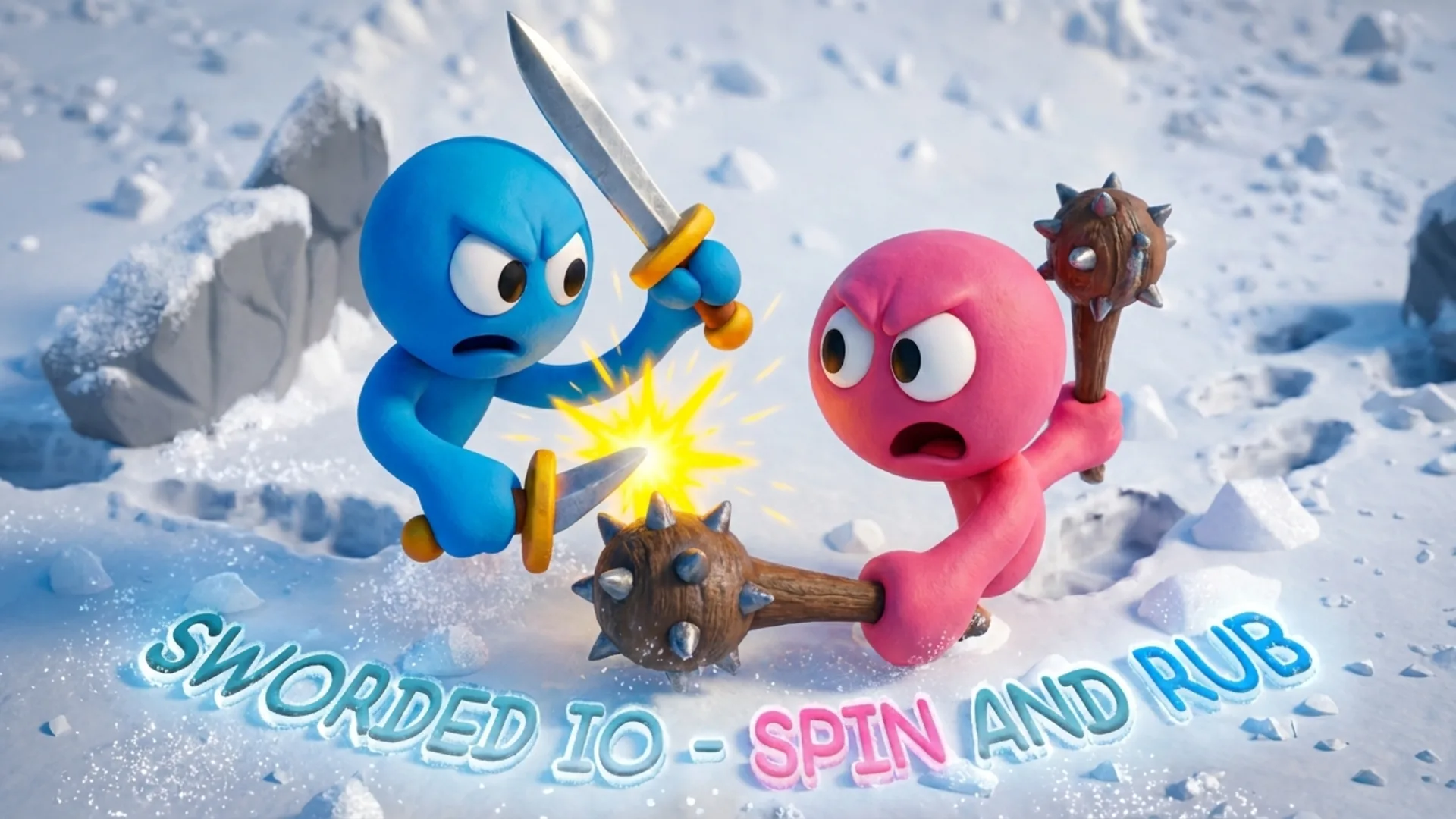 Play Sworded io - Spin and Rub online free, a fast-paced casual arcade browser game with dynamic sword-fighting action.