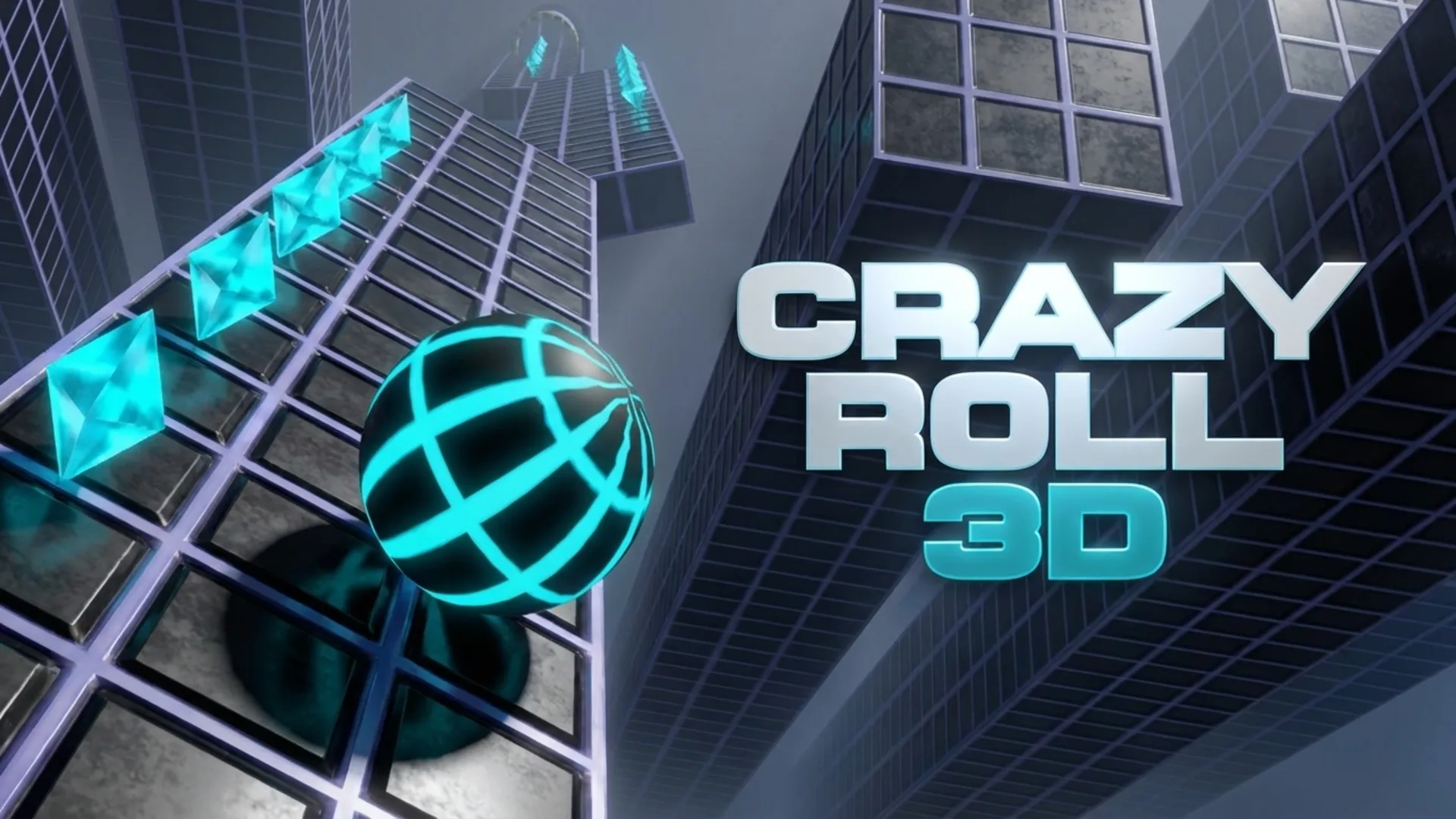Play Crazy Roll 3D online free, a fast-paced 3D arcade game. Steer a glowing ball down an endless track and dodge red obstacles.