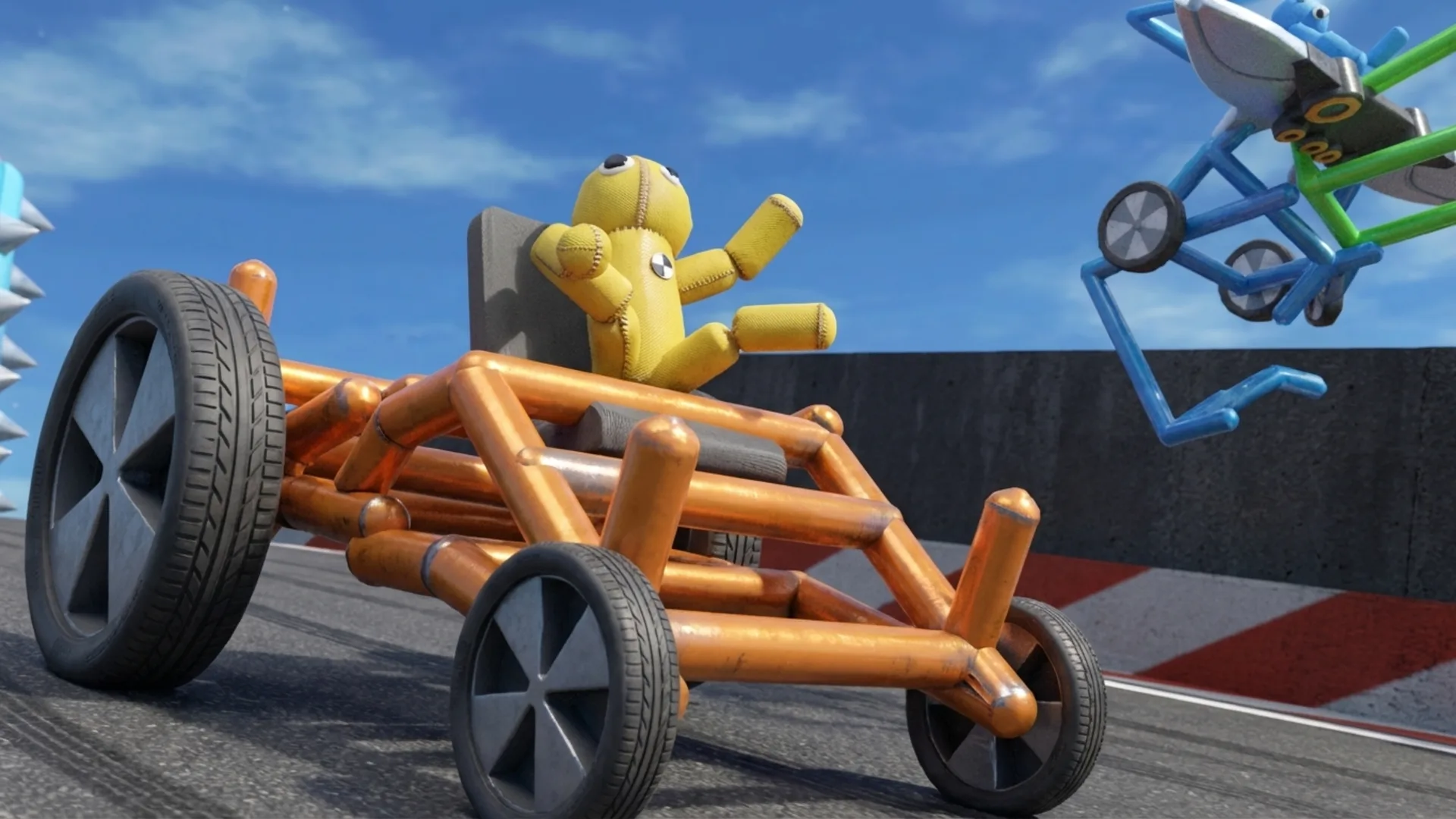Play Draw Crash Race online free - an arcade physics game where you draw your own custom cars to race through obstacle courses.