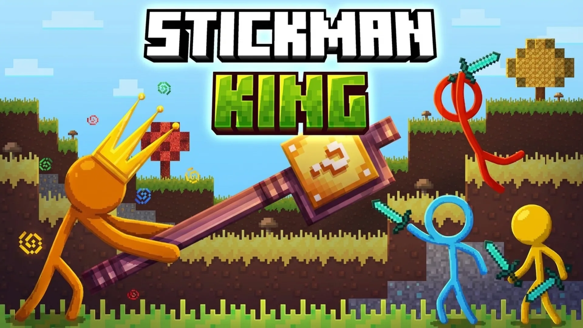 Play Stickman King online free. A challenging action browser game featuring a stickman hero and skill-based parry combat.