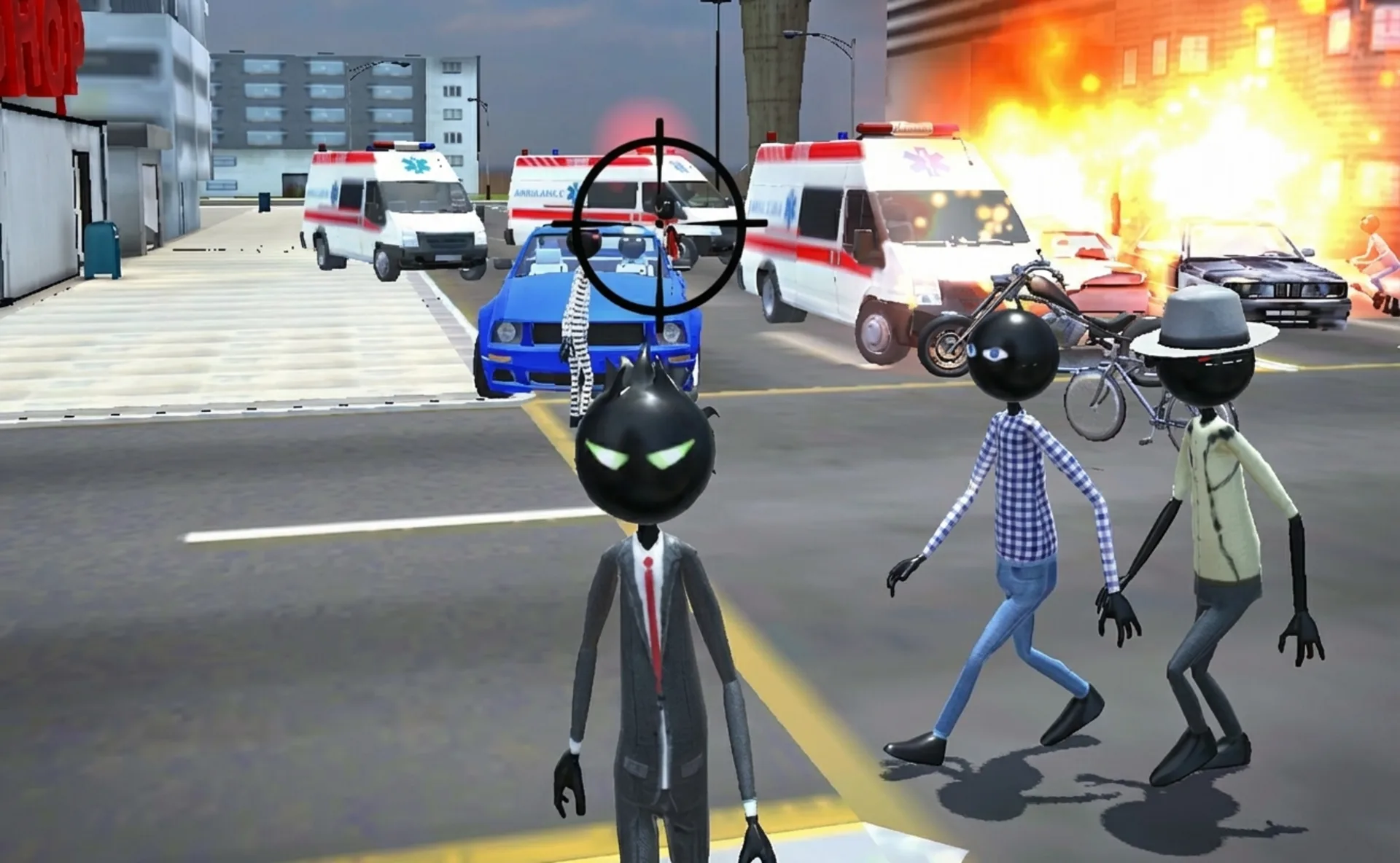 Play Amazing Crime Strange Stickman action game online free. Swing through a 3D city in this awesome stickman browser game.
