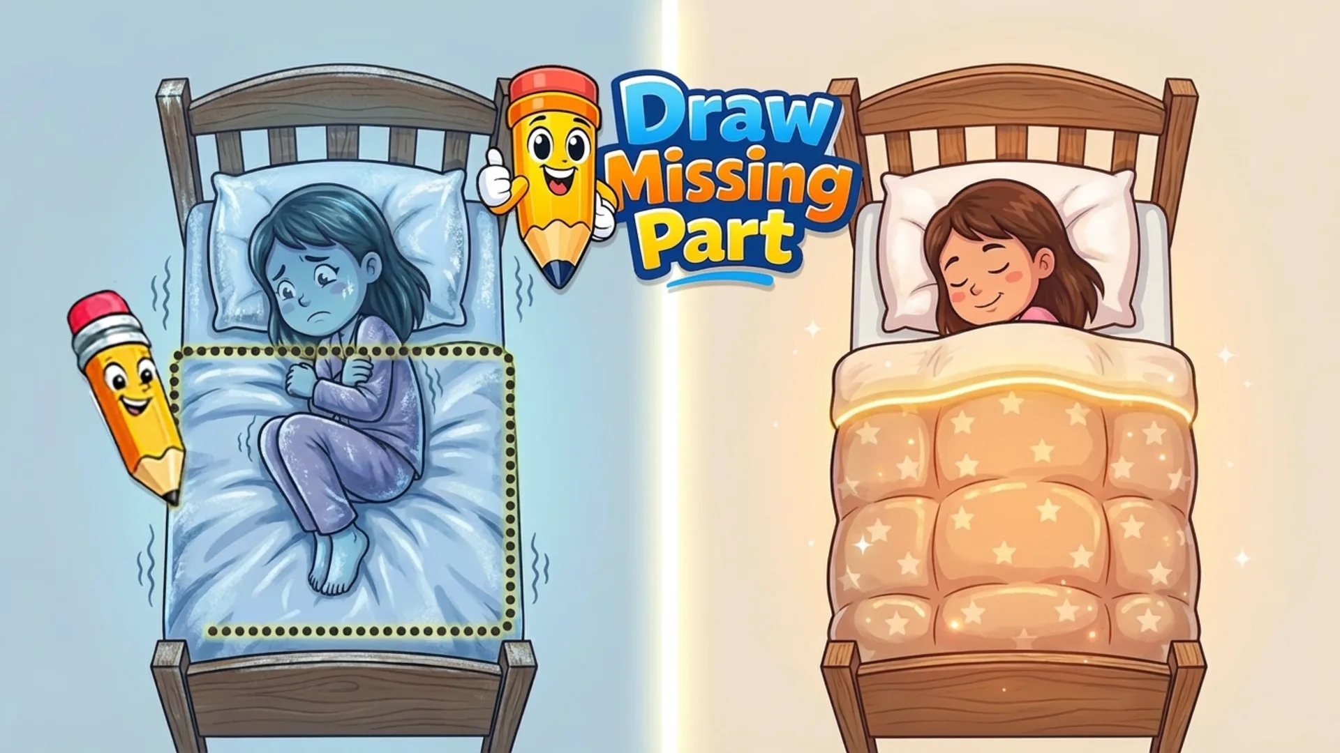 Play Draw Missing Part | DOP Puzzle online free. A creative puzzle game where you draw the one missing element to solve levels.