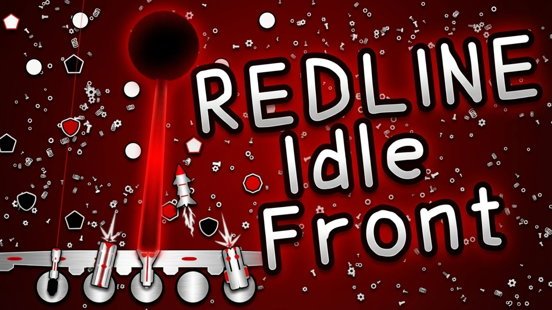 Play REDLINE: Idle Front online free - a minimalist clicker defense browser game with strategic turret placement and upgrades.