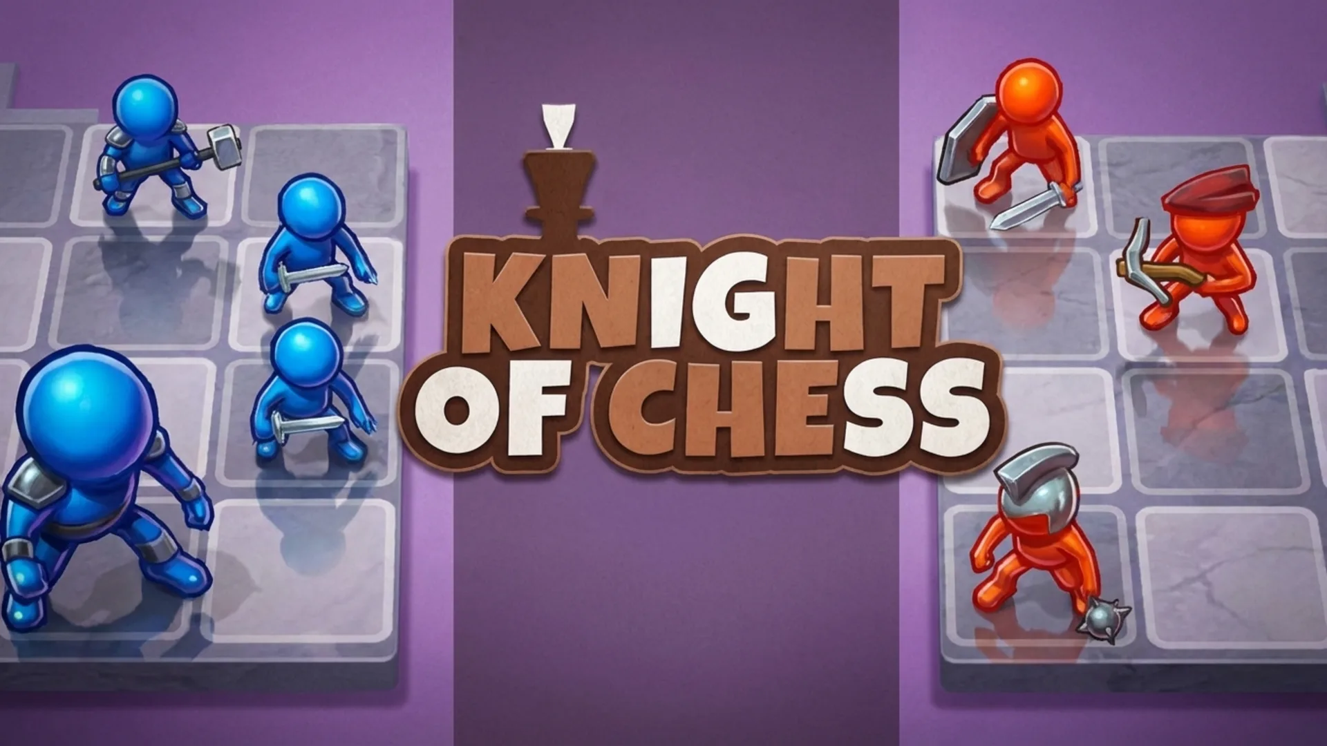 Play Knight of Chess online free, a strategy browser game with fantasy units positioned on a grid for an auto-battle.