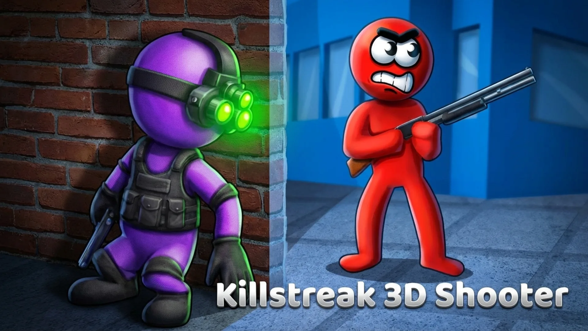 Play Killstreak 3D Shooter online free, an intense action browser game with physics-based destruction and epic firefights.