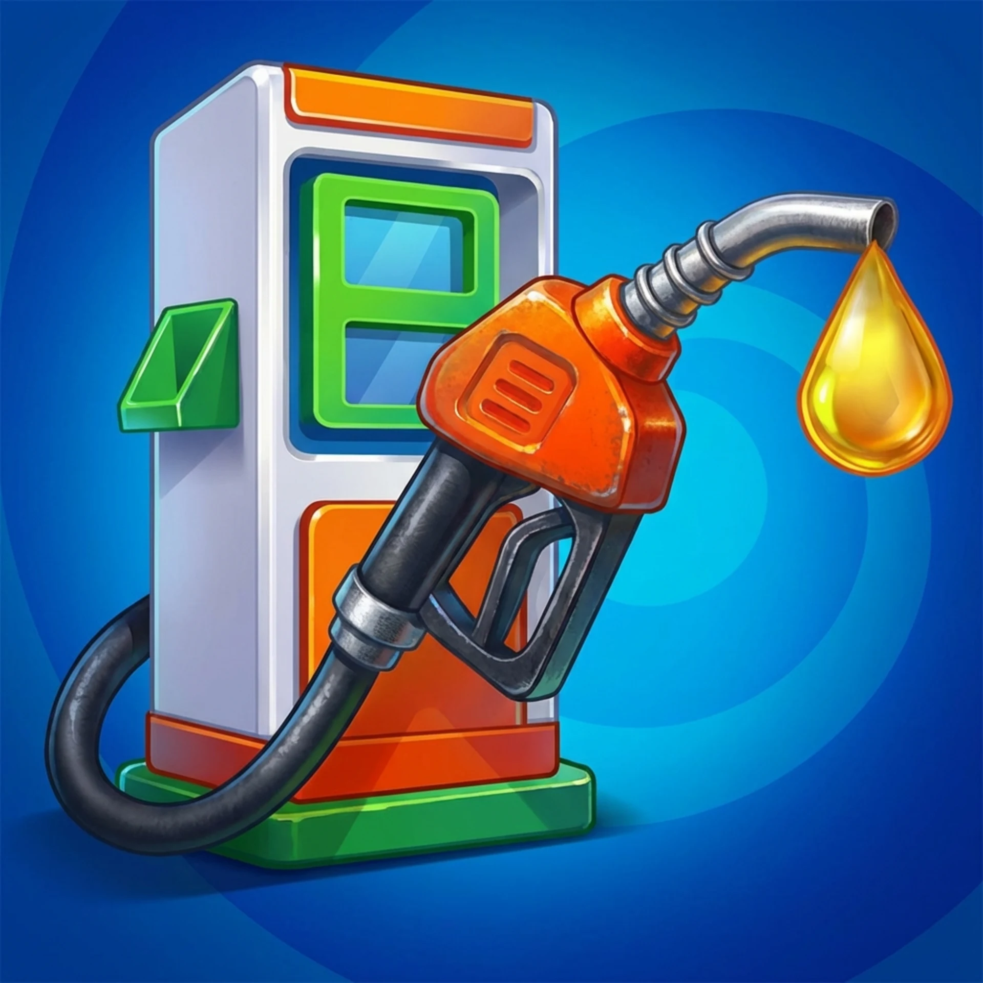 Gas Station 3D Icon