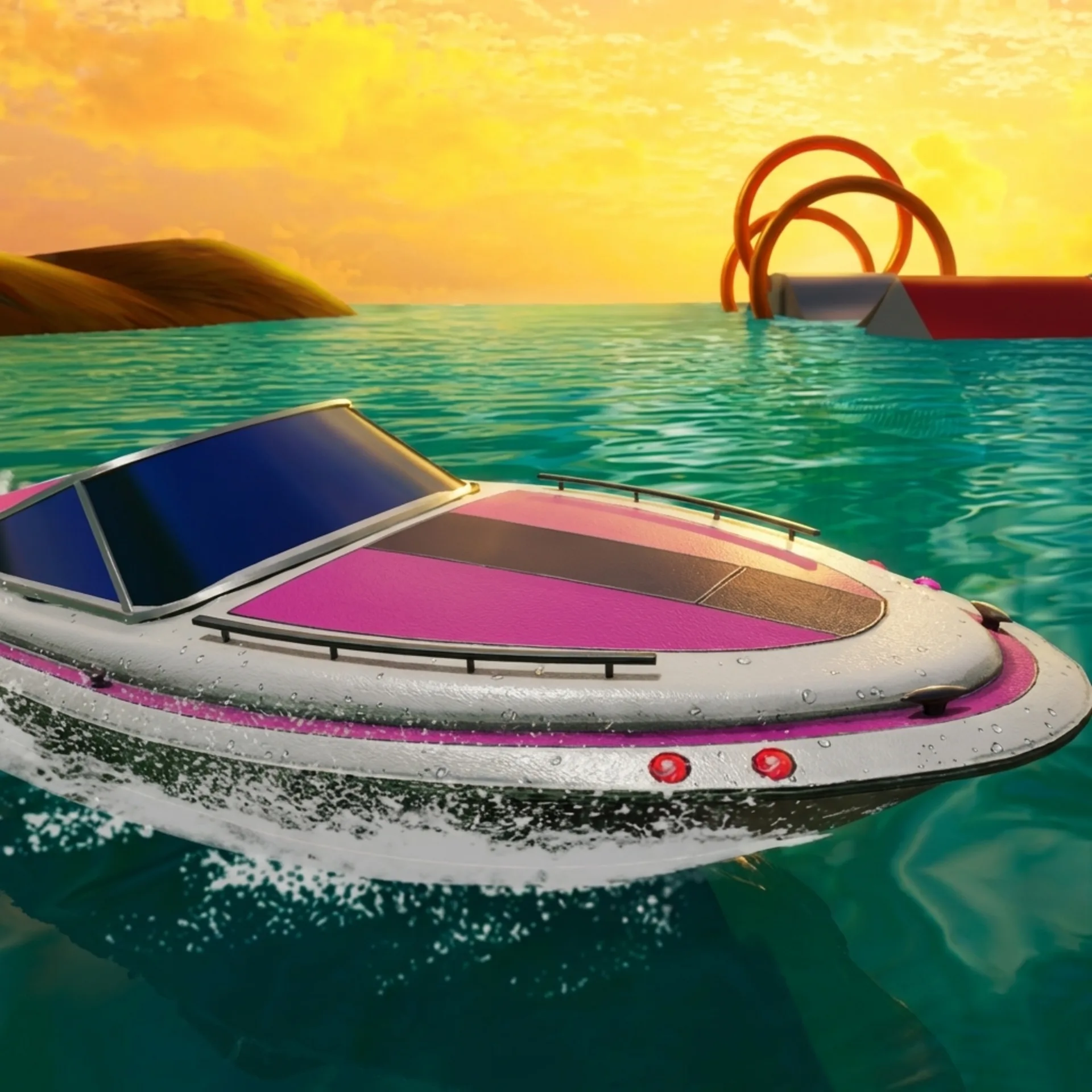 Jet Boat Racing Icon