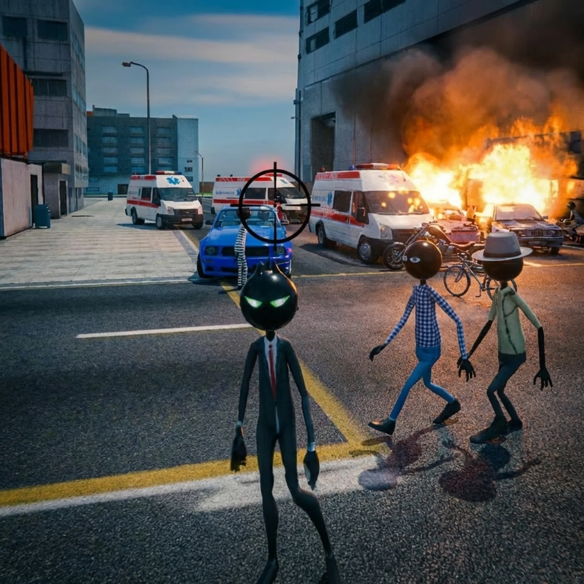 Amazing Crime Strange Stickman Icon