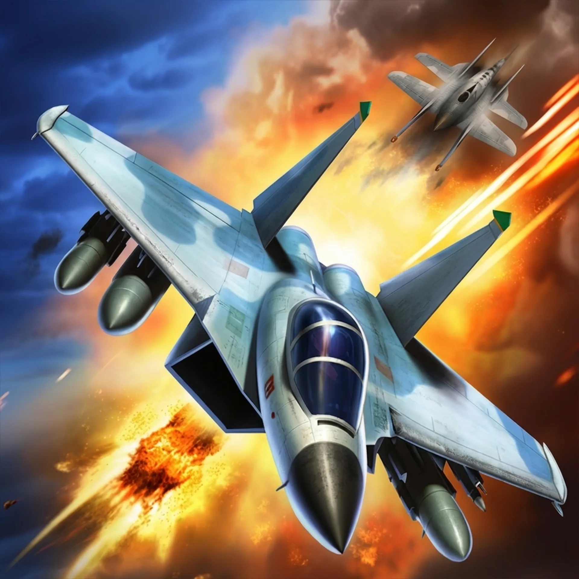 Jet Fighter Airplane Racing