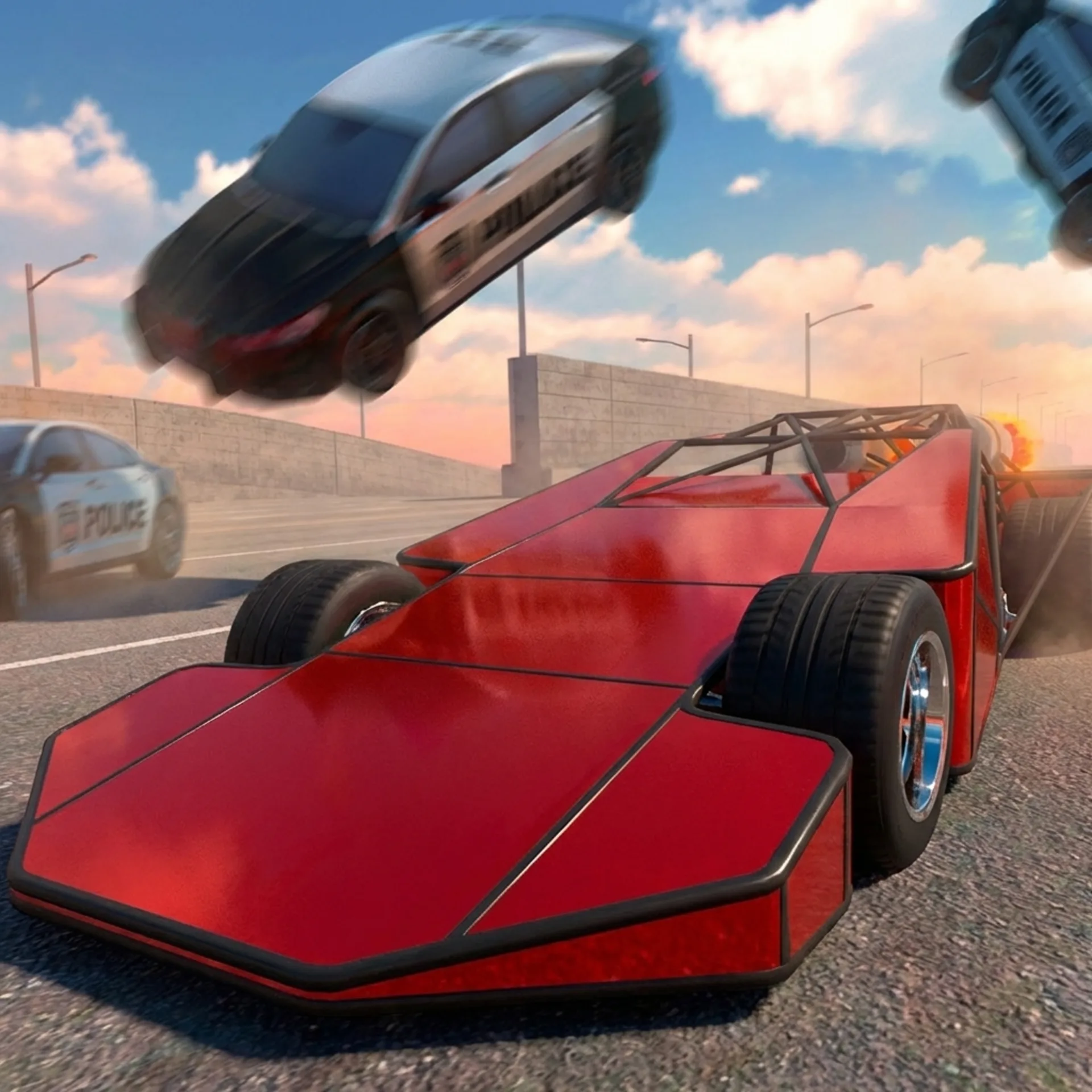 Ramp Car VS Police: CHASE