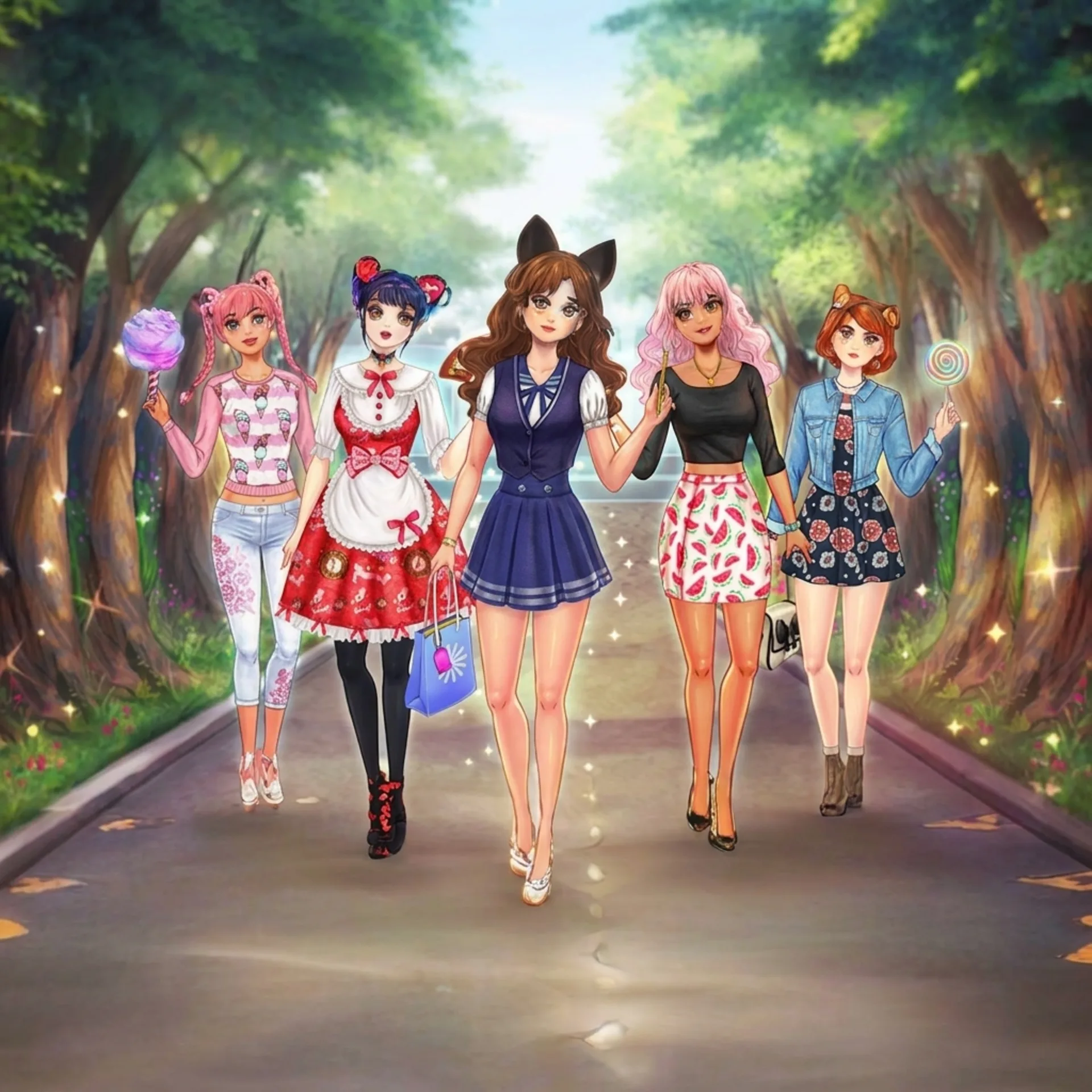 High School Anime Dress Up Icon