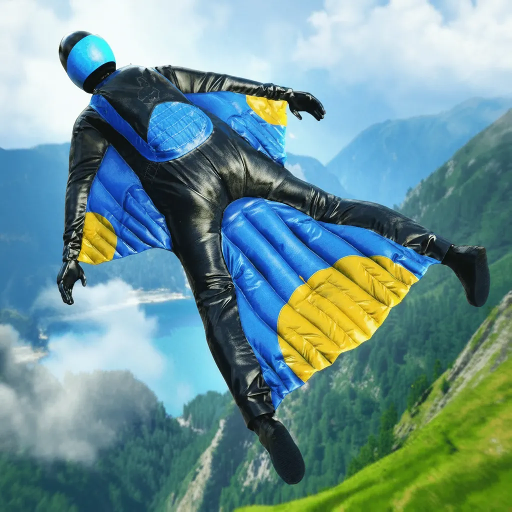 Base Jump Wing Suit Flying Icon