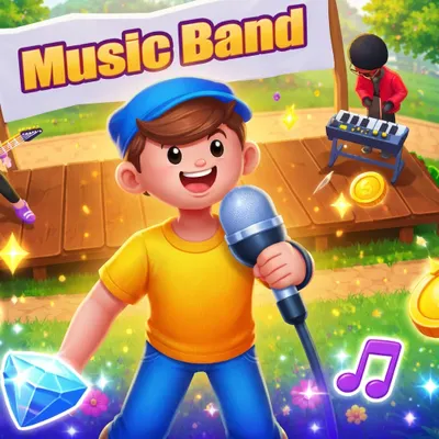 Music Band - Play Free Rock Band Simulator | No Download | Puzzio.io