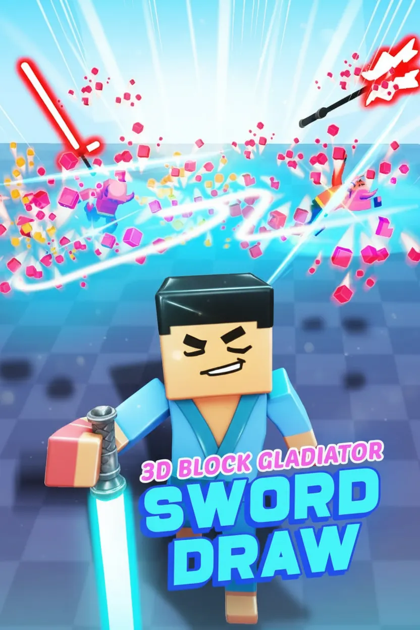 3D Block Gladiator: Sword Draw - Play Online for Free | Puzzio.io