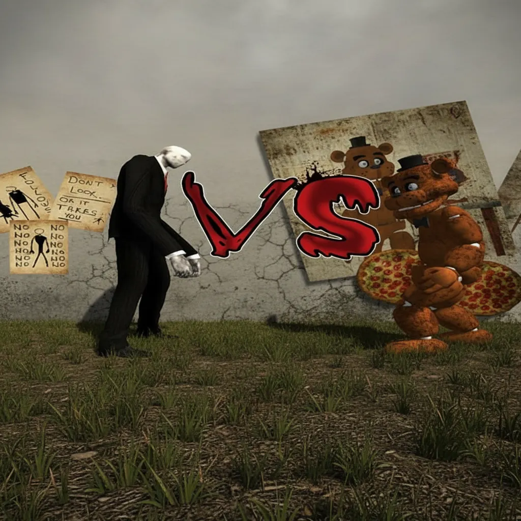Slenderman VS Freddy The Fazbear