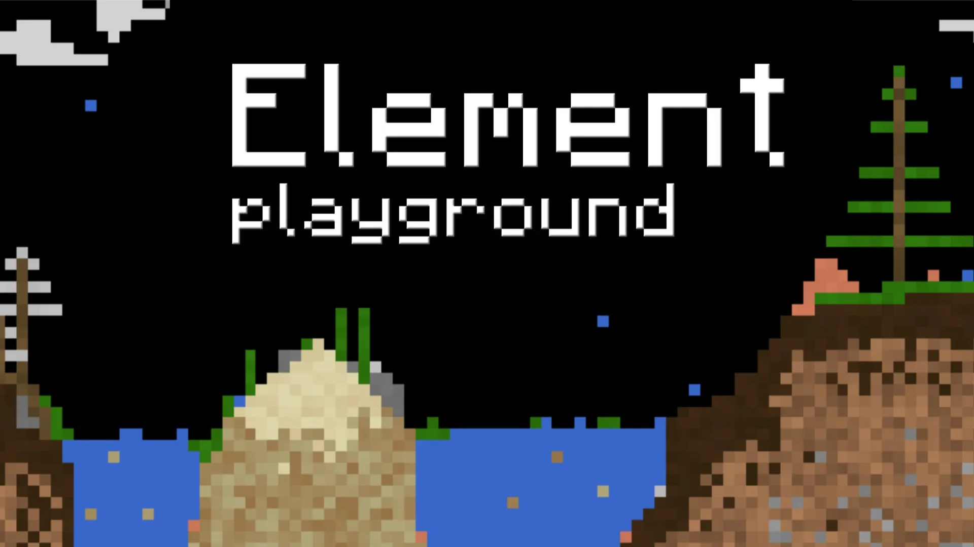 Play Element Playground online free - a pixel particle simulation browser game where you mix sand, water, and fire.