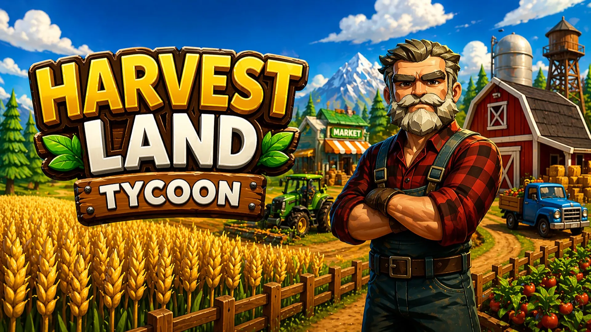 Play Harvest Land Tycoon online free, a farming simulation browser game where you build a profitable agricultural empire.