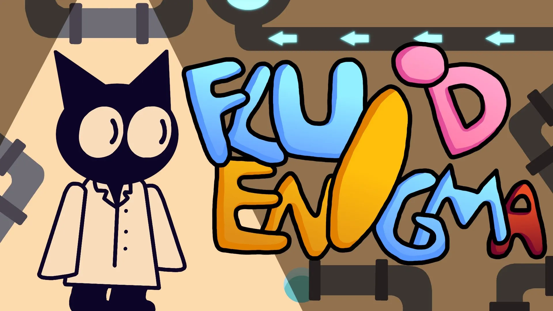 Play Fluid Enigma puzzle game online free. Guide colorful liquids through a challenging physics-based browser game environment.