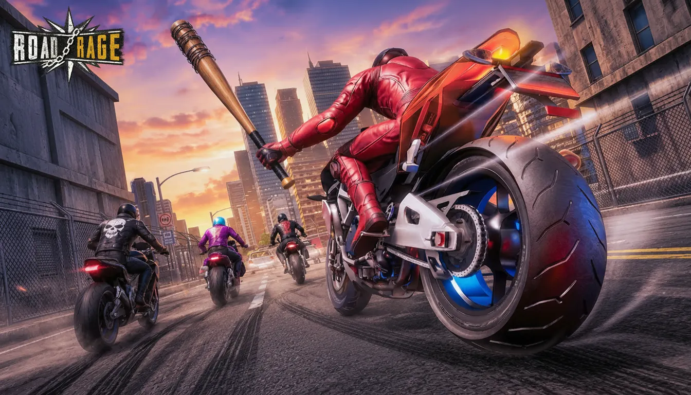 Play Road Rage online free, a high-speed action browser game. Weave through traffic and activate Rage Mode to win.