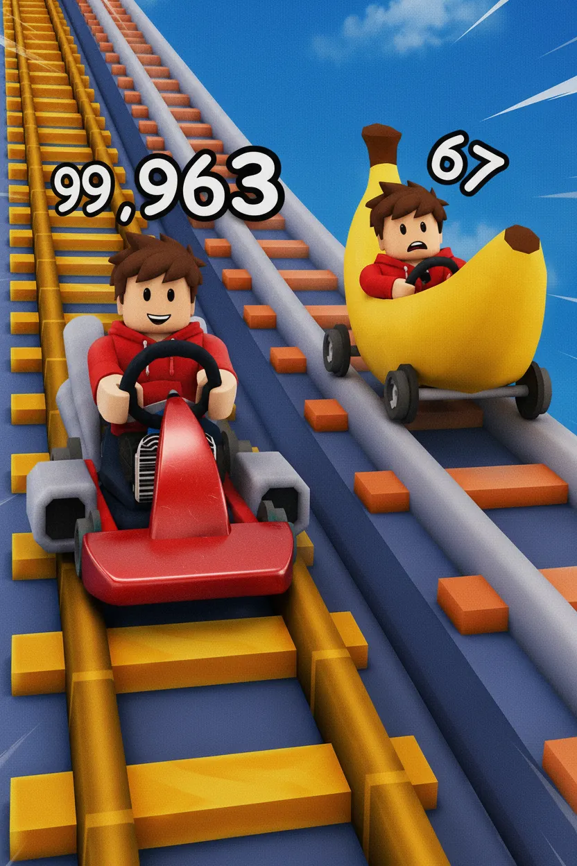 Obby: Climb & Slide Minecarts