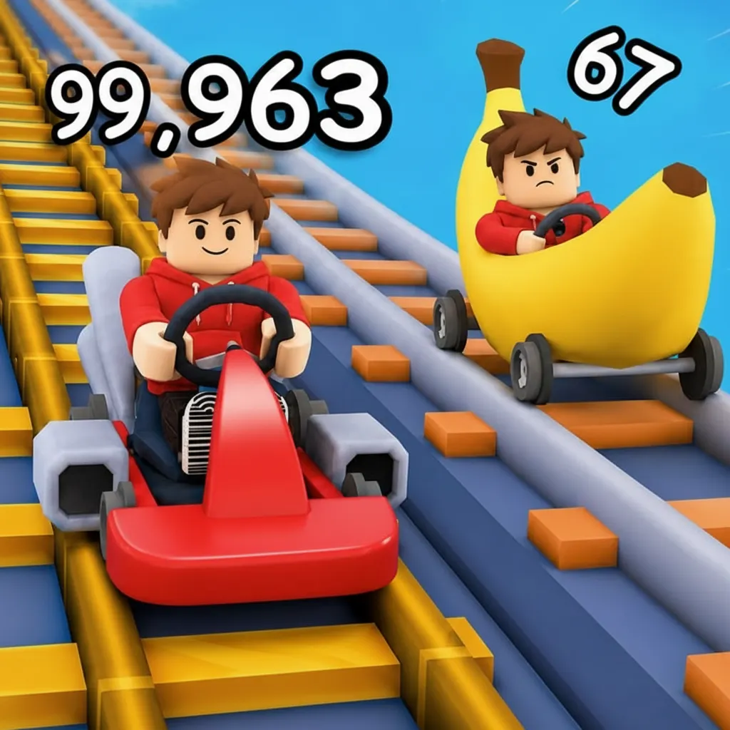 Obby: Climb & Slide Minecarts