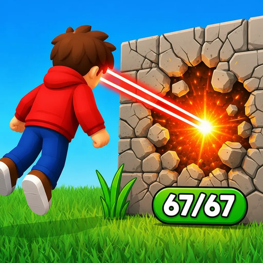 Obby: +1 Laser to Break Walls Icon