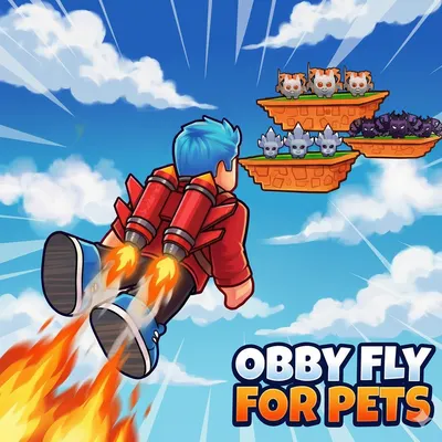 Obby Fly For Pets | Play Free Online Flight Game Instantly | Puzzio.io